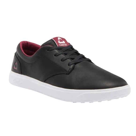 Travis Mathew Cuater Mens Wildcard Golf Shoe US 9.5 Black Leather Sneaker NIB